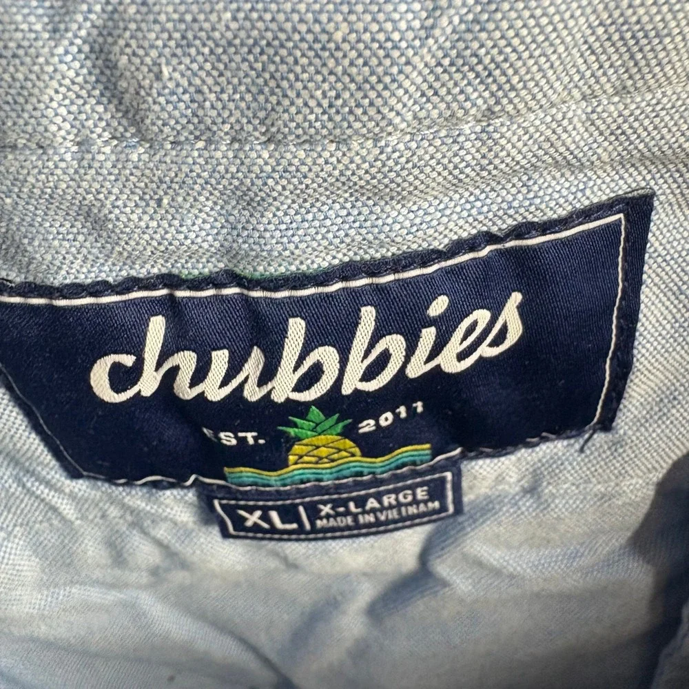 Chubbies Shorts Mens XL Gray 5.5 (5") Inseam Elastic Waist Stretch Casual Preppy - Picture 7 of 13